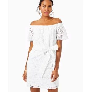 Lilly Pulitzer Shanelle Off-The-Shoulder Dress, Size 0